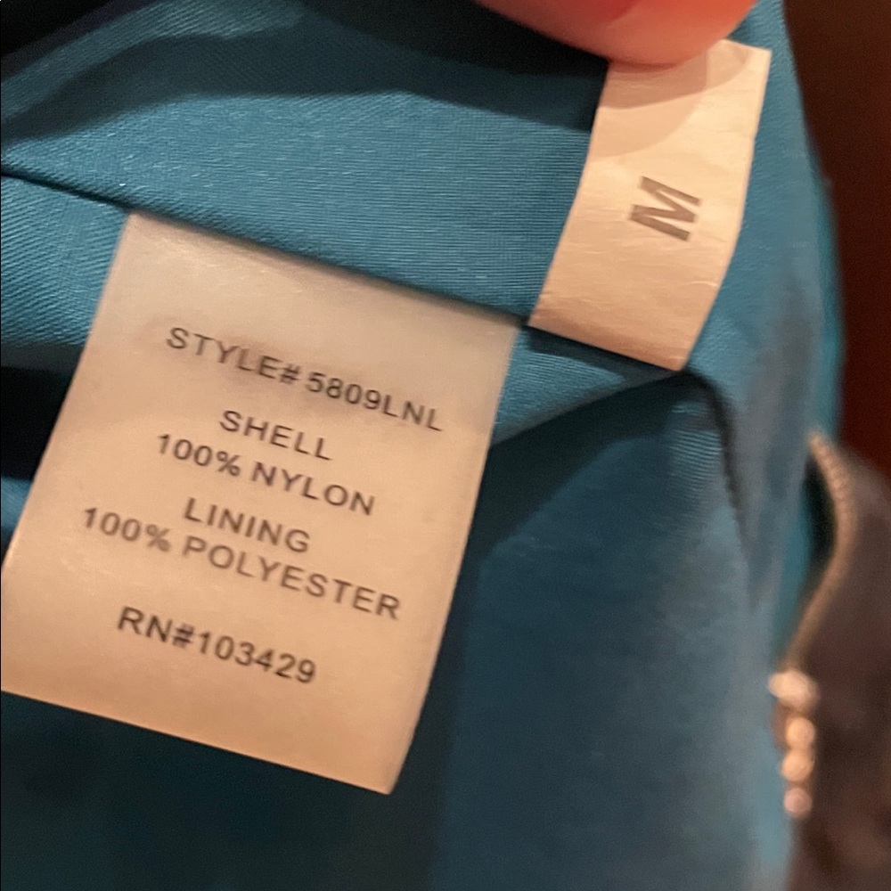 Turquoise Nylon Utility Jacket - Picture 4 of 4